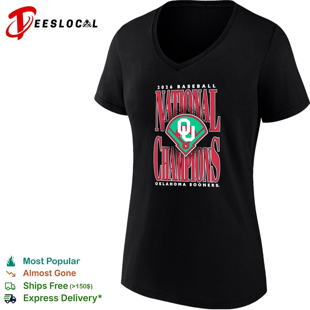 2026 Baseball National Champions Oklahoma Sooners shirt