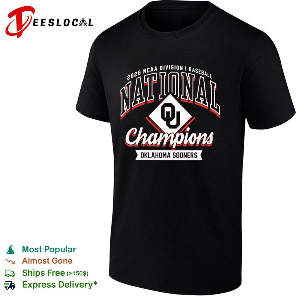 2026 NCAA DI Baseball National Champions Oklahoma Sooners shirt