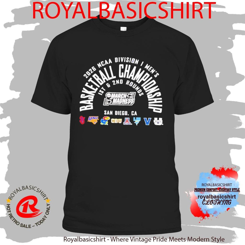 2026 NCAA Division I Men’s Basketball Championship March Madness San Diego California T-Shirt