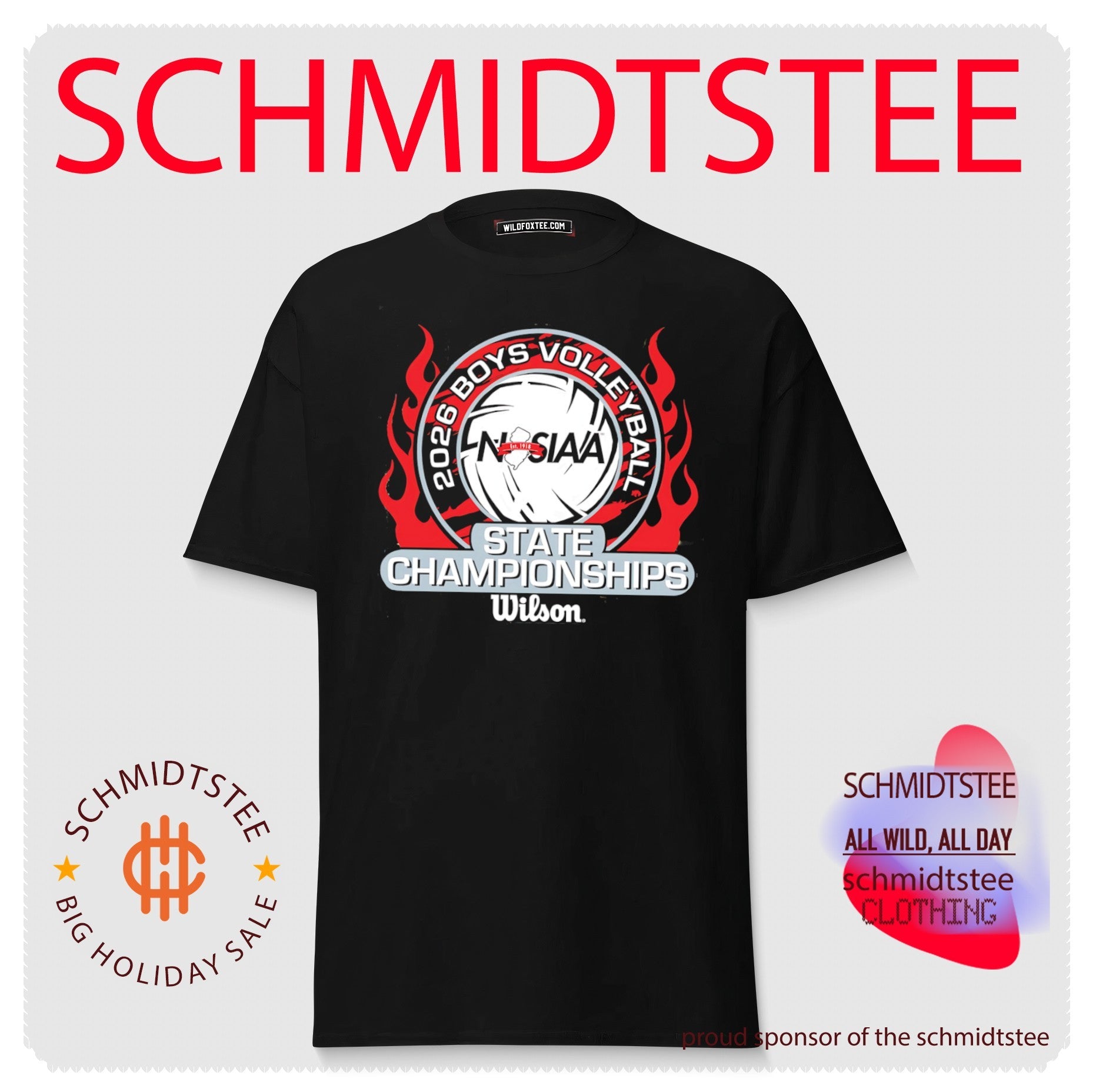 2026 NJSIAA Boys Volleyball State Championships logo shirt