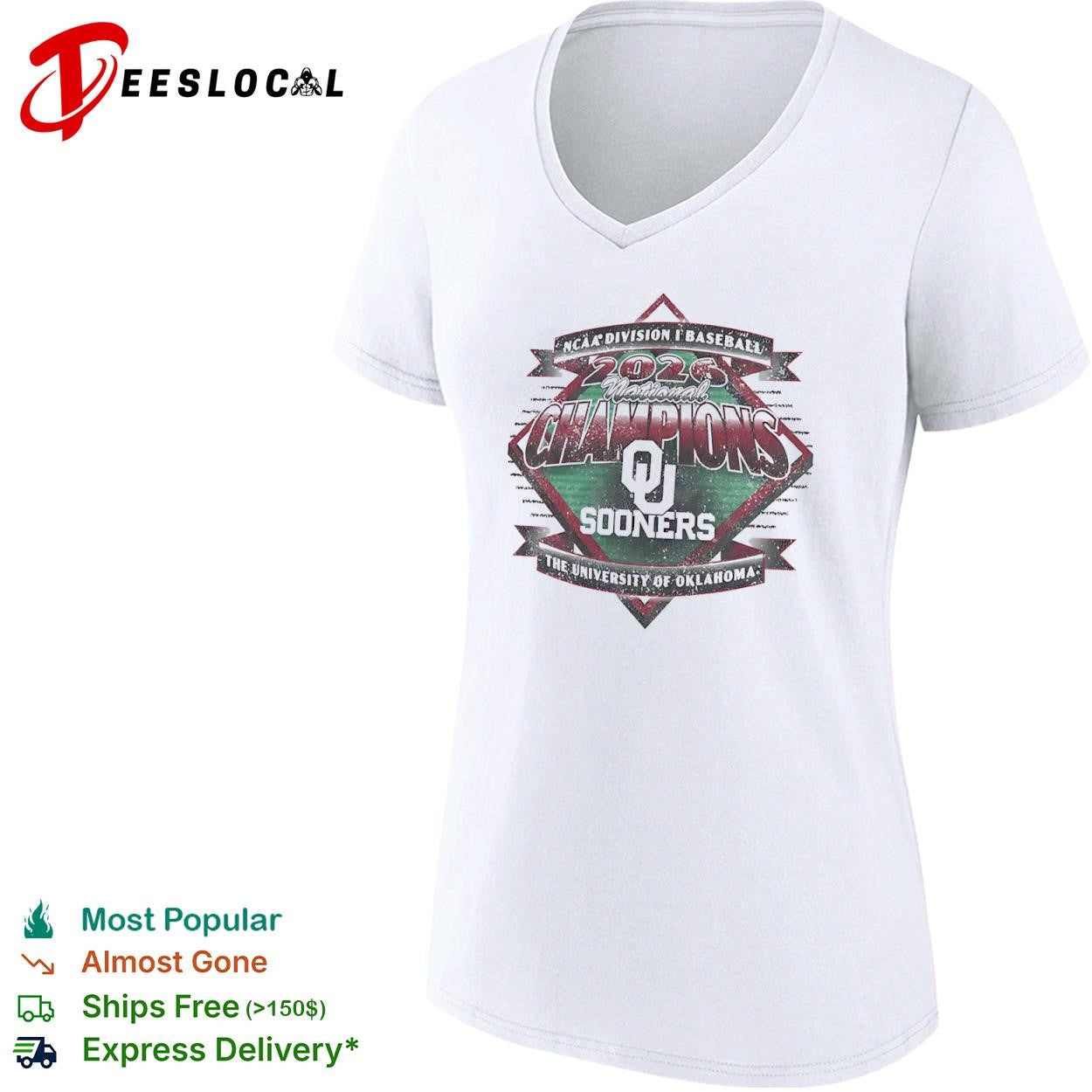 2026 National Champions Oklahoma Sooners NCAA Division I Baseball The University shirt