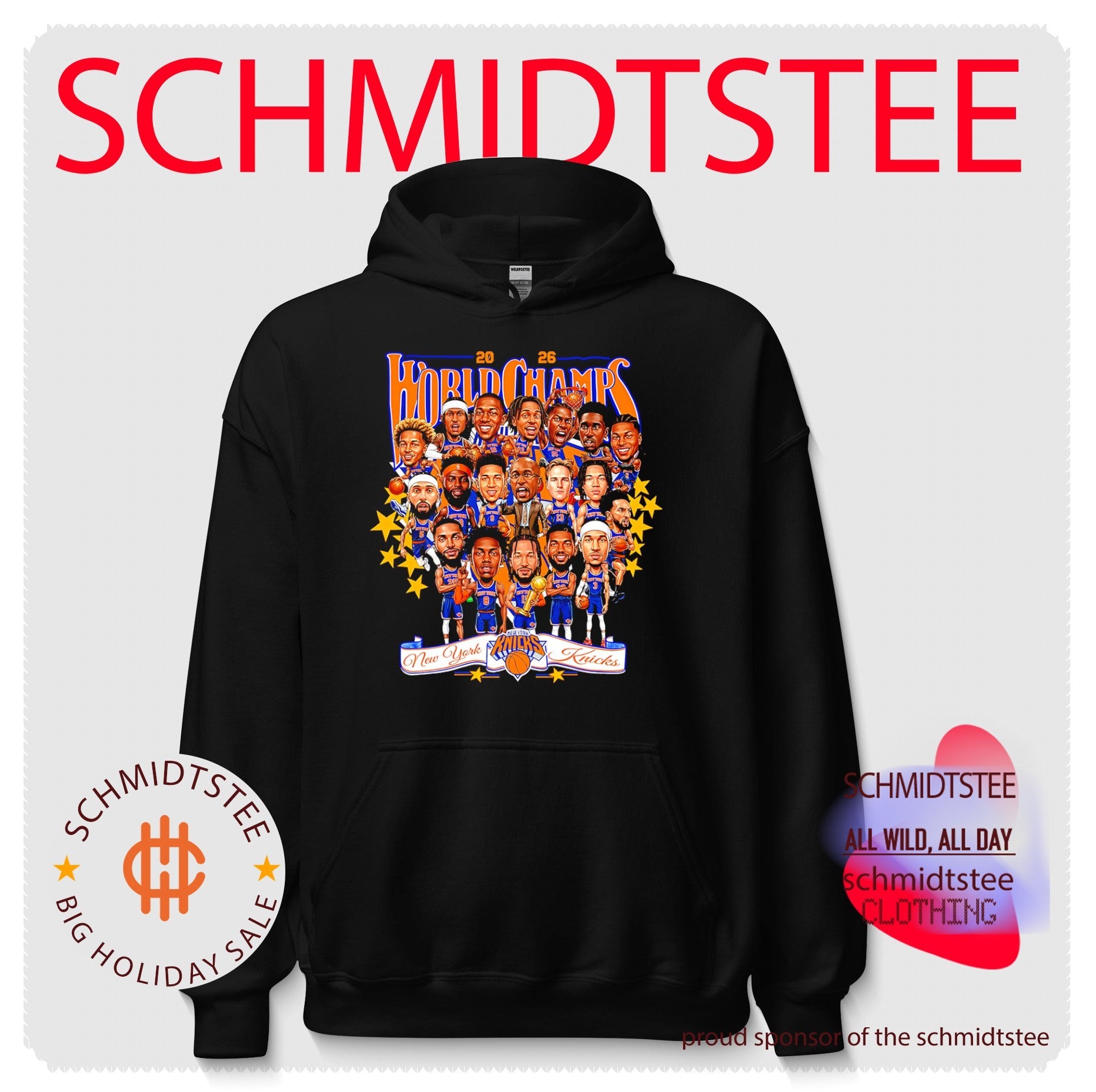 2026 World Champs New York Knicks caricature shirt
