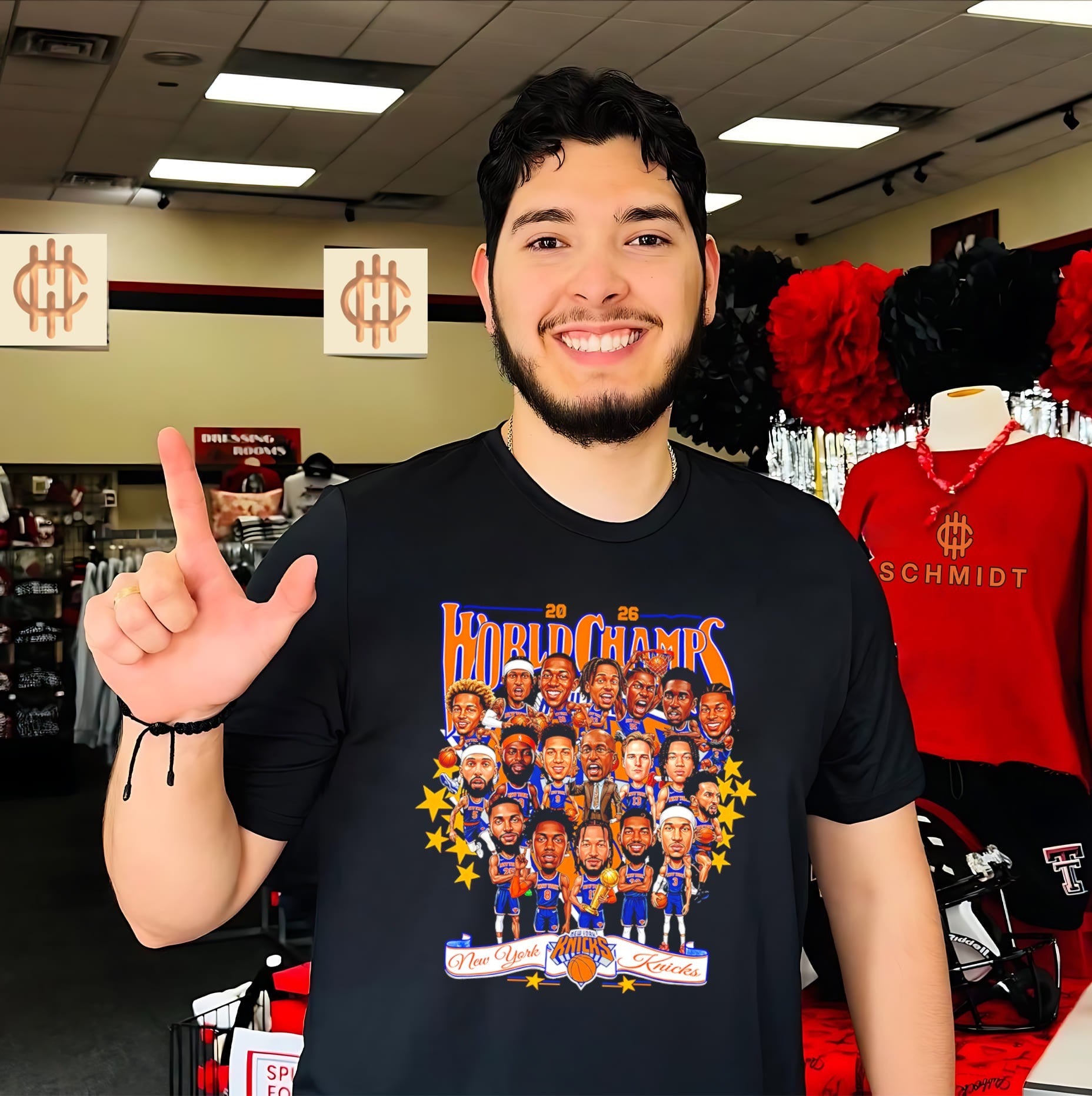 2026 World Champs New York Knicks caricature shirt