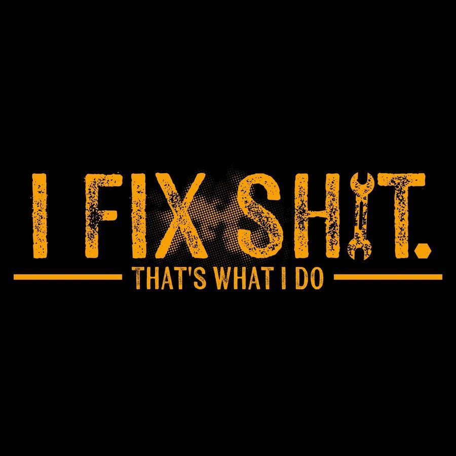 I Fix Sh*t Long Sleeve - Black