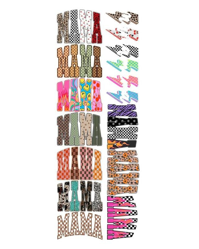 22 x 60 Mama Pre-Made T-Shirt Gang Sheet-- 12 MAMA DESIGNS Hoodie Sweatshirt | PrintMintTees.com