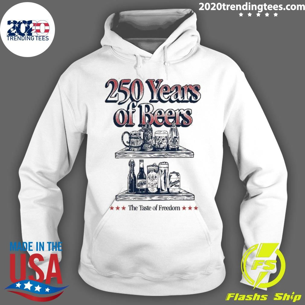 250 Years of Beers The Taste of Freedom Pocket Tee Shirt
