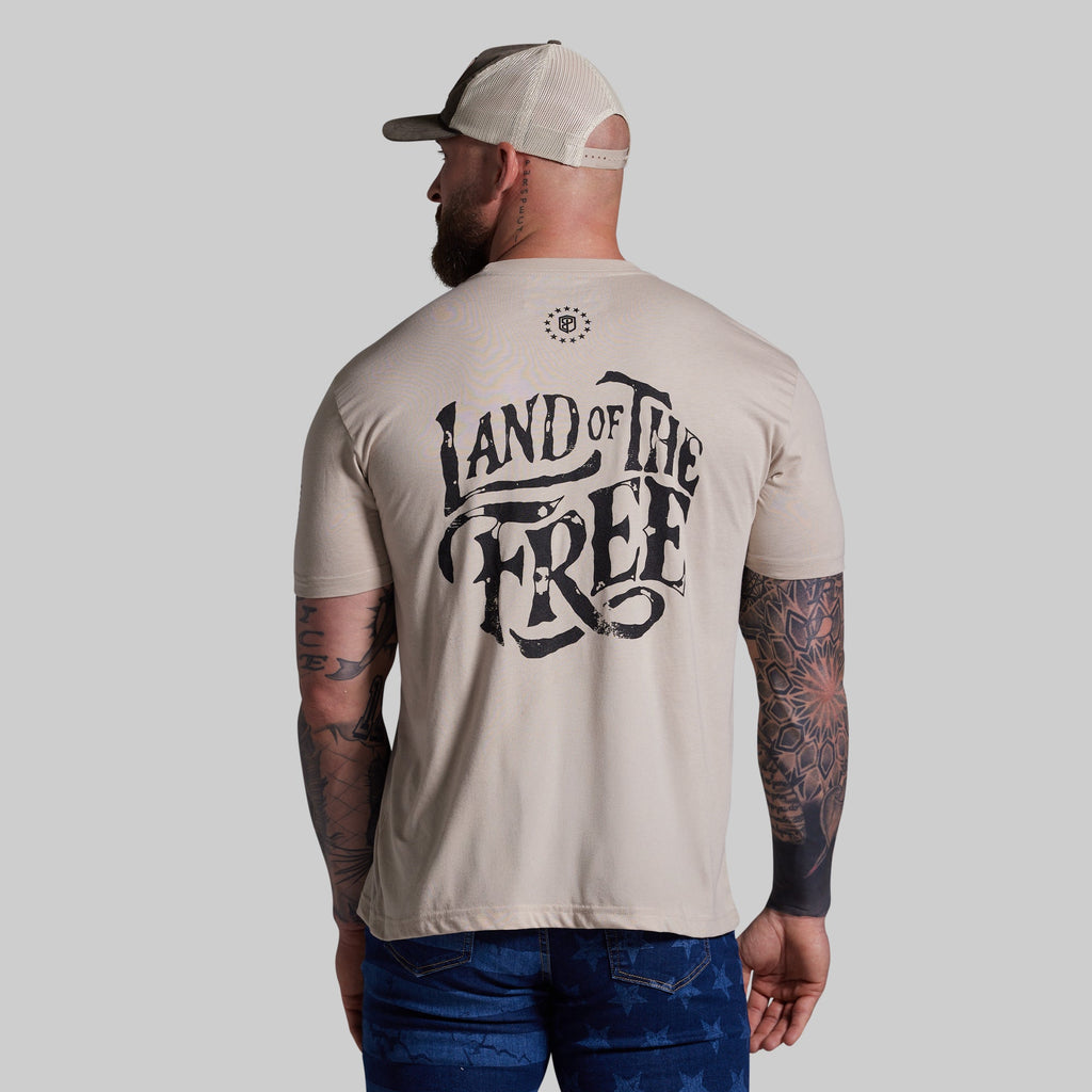 Land of the Free Tee (Tan)