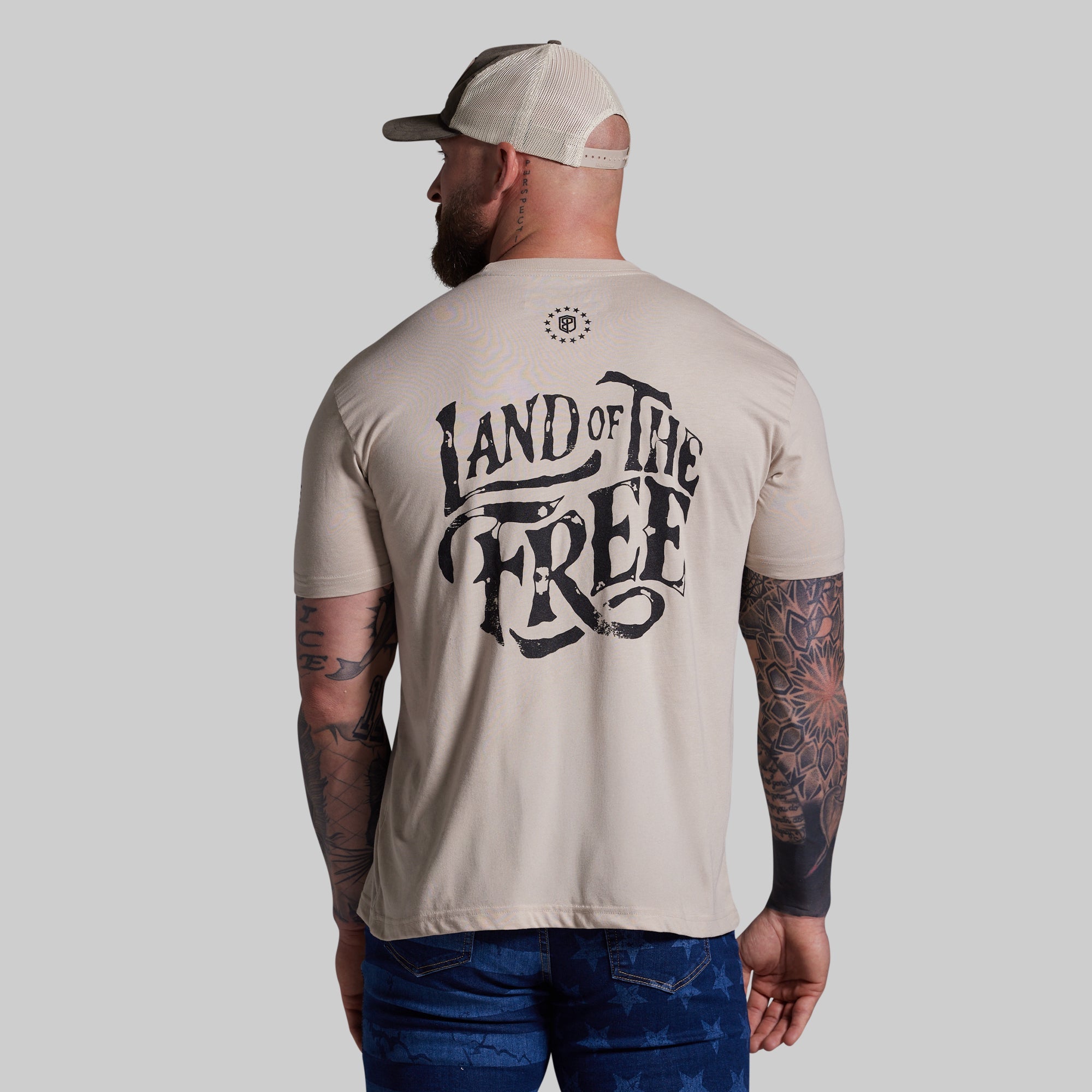 Land of the Free Tee (Tan)