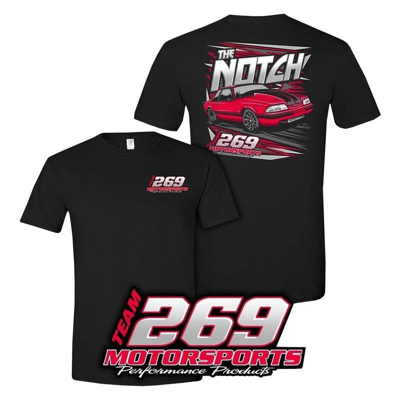 269 Motorsports The Notch T-shirt, Menswear Car Parts Short Sleeve Hoodie Sweatshirt | PrintMintTees.com