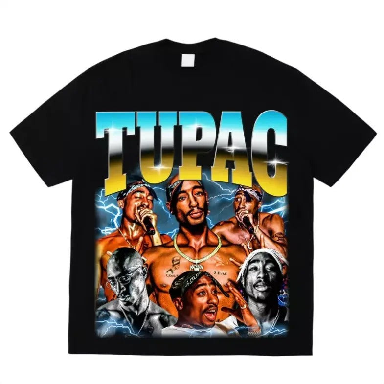 2Pac T-shirt Retro 90's Bootleg Tupac Shakur Hoodie Sweatshirt | PrintMintTees.com