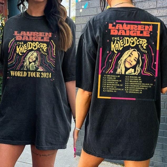 (2SIDE) Unisex, The Kaleidoscope Tour 2024 Shirt, Lauren Graphic Daigle 2024 Tour, Thank I Do Tour Gift Hoodie Sweatshirt