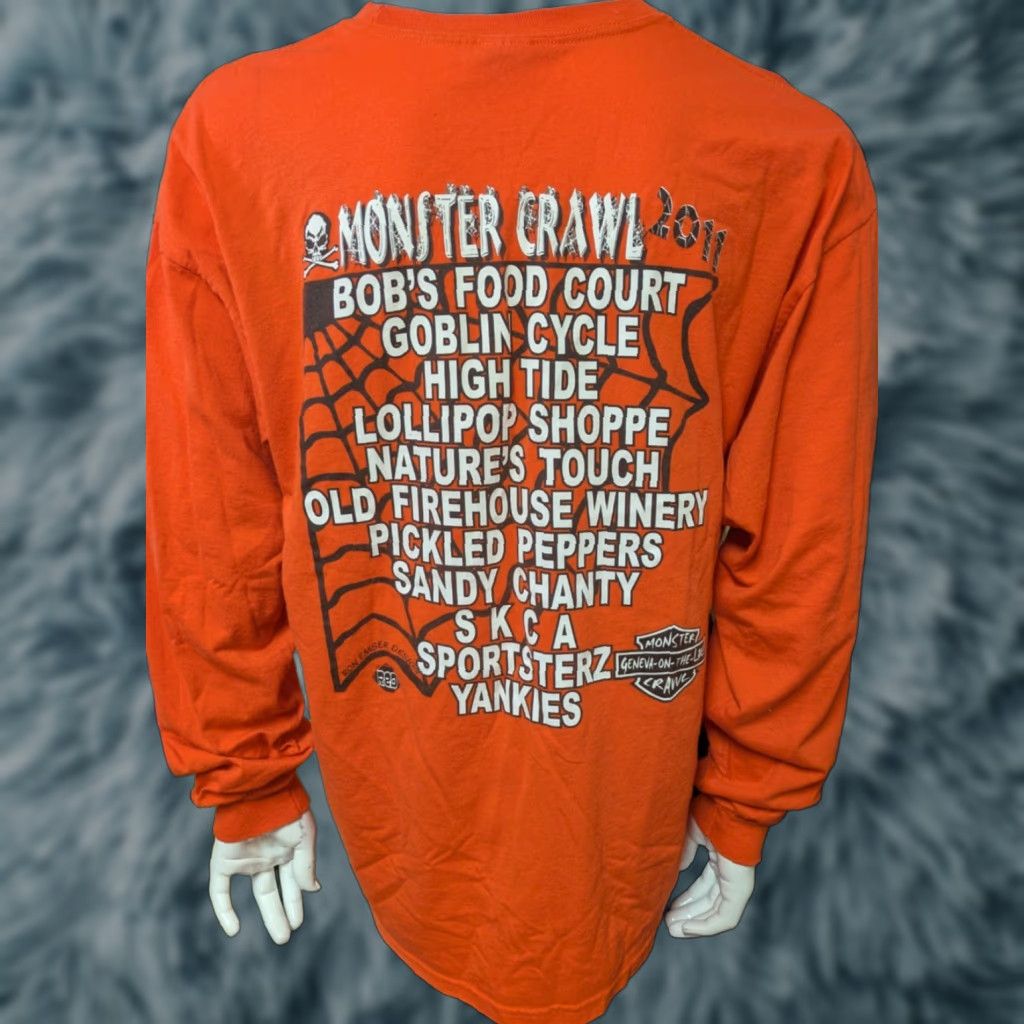 Gildan Geneva On The Lake Oh Monster Crawl 2011 T Shirt Xl Halloween Nice Long Sleeve Gildan Men Ora Hoodie Sweatshirt