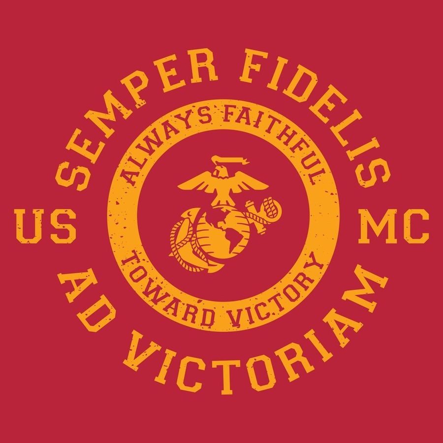 USMC - Toward Victory T-Shirt - Red