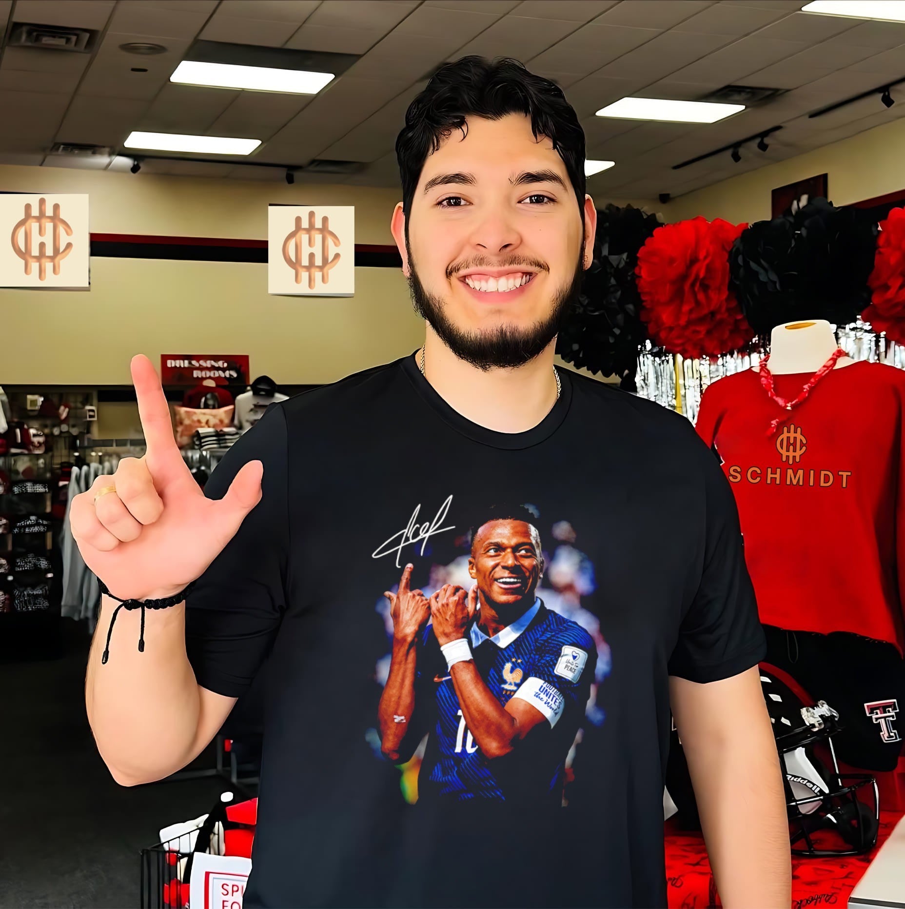 Kylian Mbappe France Unreal graphic signature shirt