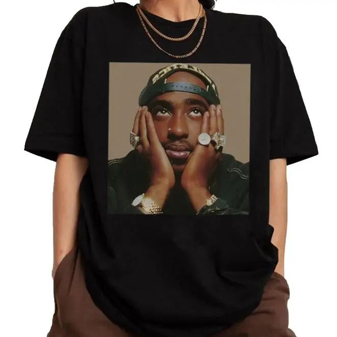 2pac 90s Shirt, 90s Bootleg Tupac Tshirt, Rapper Shirt, Hip Hop Legends Tee, Rapper Merch, Unisex Short Sleeve Tee Hoodie...