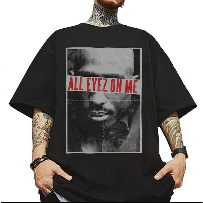 2pac All Eyez On Me Shirt, 2pac Shirt, Rapper Merch, Rapper Tee, Gift For Hip Hop Fan, Unisex Short Sleeve Tee Hoodie,...