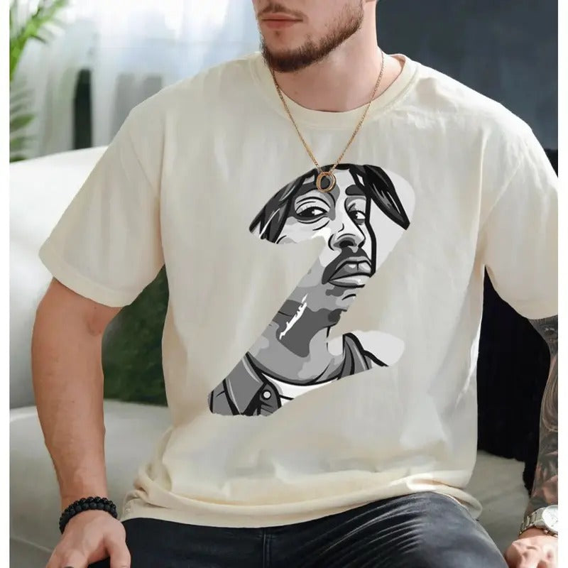 2pac Rapper Shirt, Rapper Tshirt, Hip Hop Music Legends Shirt, 90s Hip Hop Tee, Gift For Fan, Unisex Short Sleeve Tee...