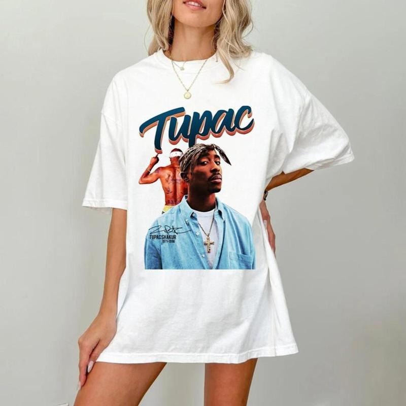 2pac T Shirt, Rapper Merch, Rapper Tshirt, Hip Hop Music Legends Shirt, 90s Hip Hop Tee, Unisex Short Sleeve Tee Hoodie...