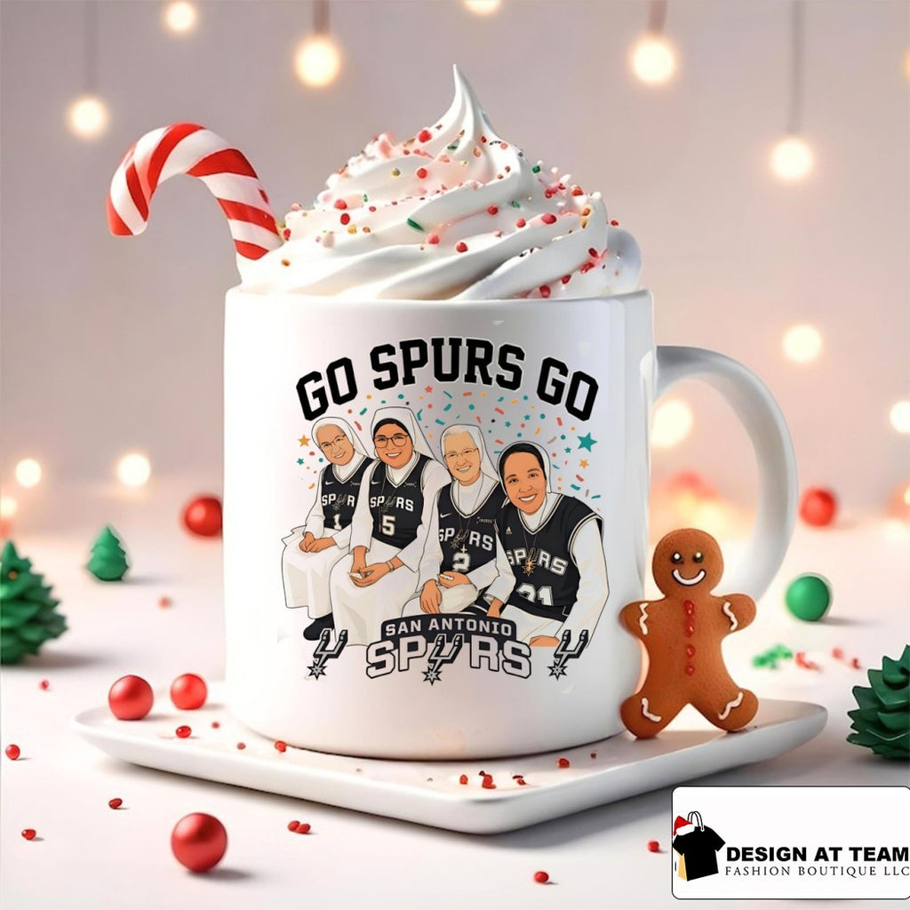 Nuns cartoon Go Spurs Go San Antonio Spurs Basketball NBA 2026 shirt