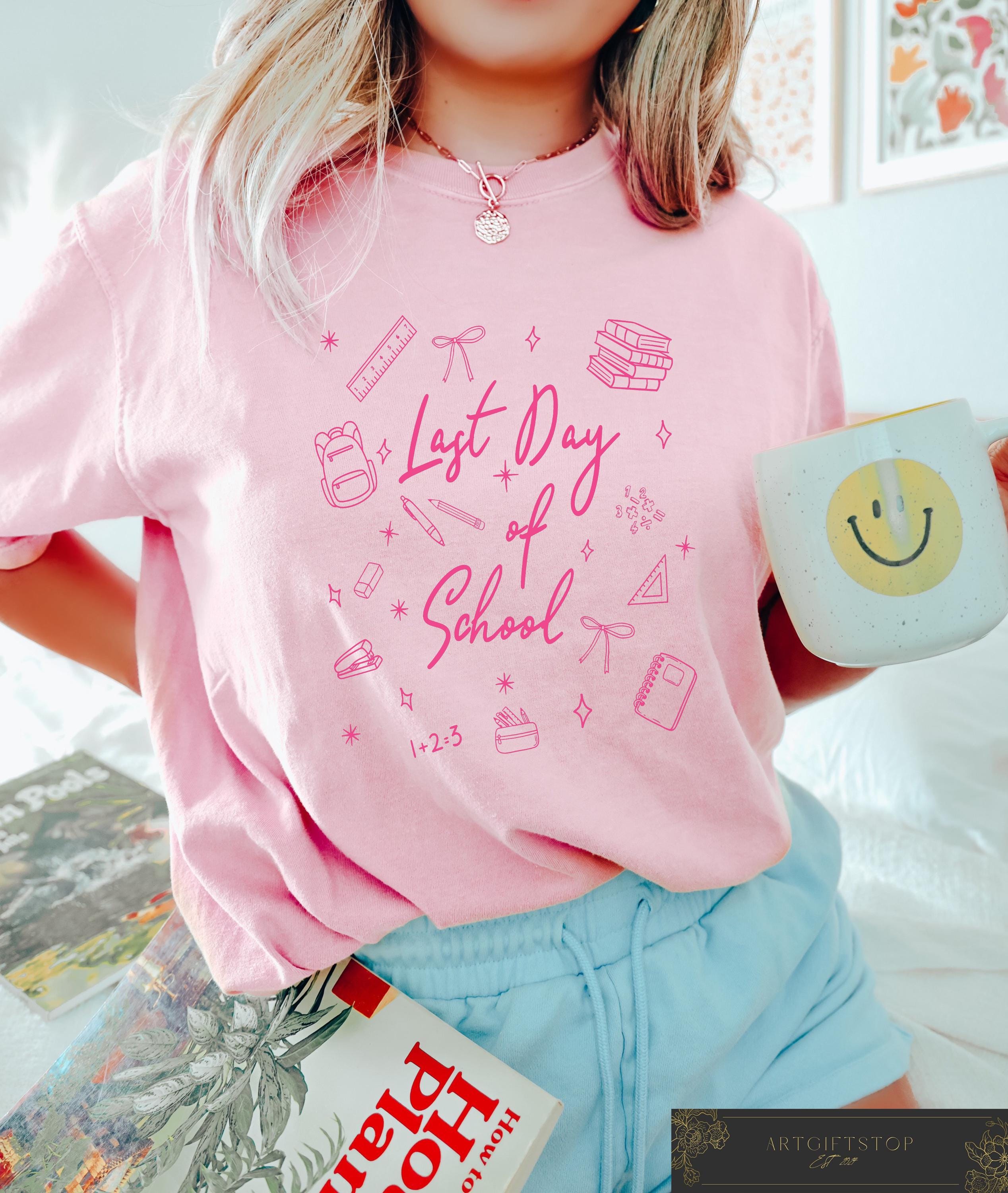 Last Day School Teacher End School Retro Comfort School Summer Break End School Year Tee (4)