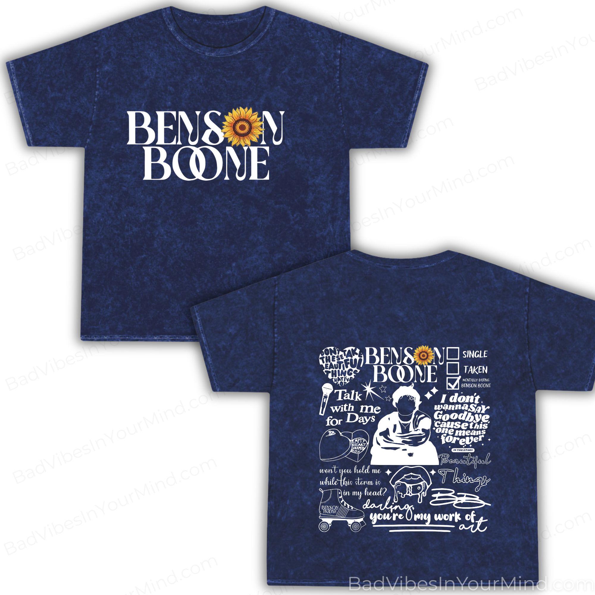 Benson Boone Wash Wanted Man Tour 2026 Comfort Color Vintage Concert Tee Benson Boone Fan Music Tour (4)