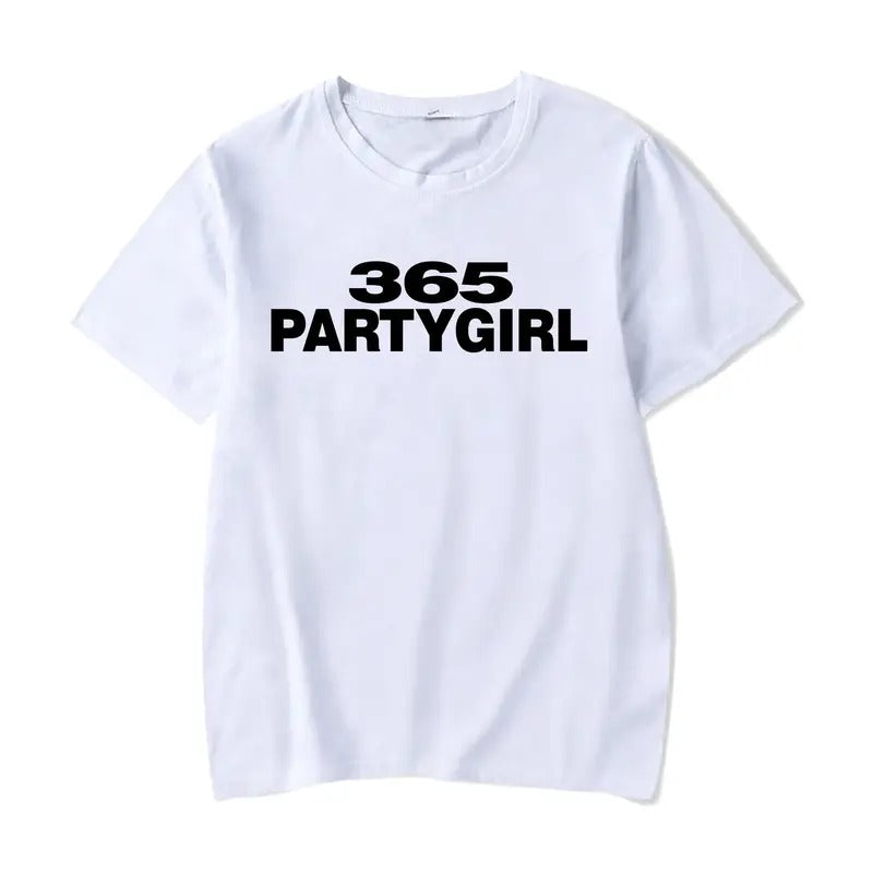 365 Party Girl Brat Album T-Shirt, Charli Hyperpop Y2K Cult Classic Vintage T-shirt, Vintage 90s style top clothing,...