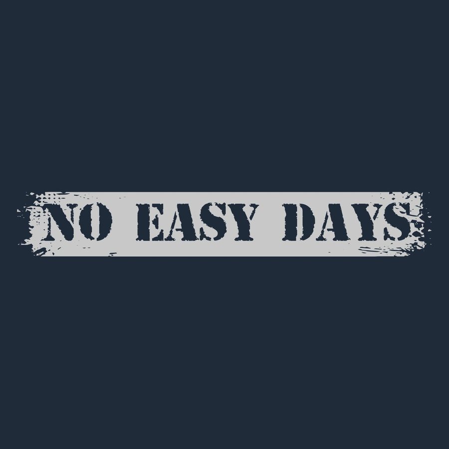 No Easy Days Police T-Shirt - Midnight Navy