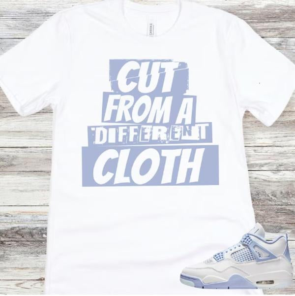 4 Forget Me Not Aluminum Blue Sneaker Match Shirt, Cut From A Different Cloth Hoodie Sweatshirt | PrintMintTees.com