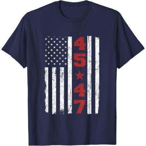 45 47 Trump Vintage USA Flag 2024 President Election Politic T-Shirt Made in USA Hoodie Sweatshirt | PrintMintTees.com
