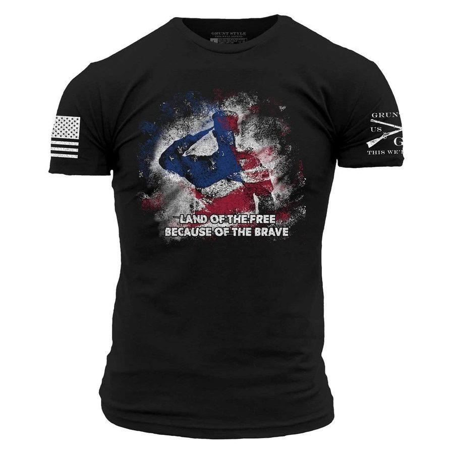 CFP Men's Because Of The Brave Tee - Black