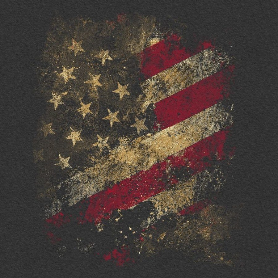 CFP Worn Flag Men's Tee - Charcoal