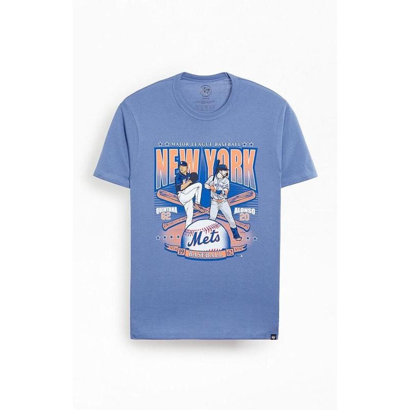 47 Brand Men's NY Mets Team Players T-Shirt - Multicolor Hoodie Sweatshirt | PrintMintTees.com
