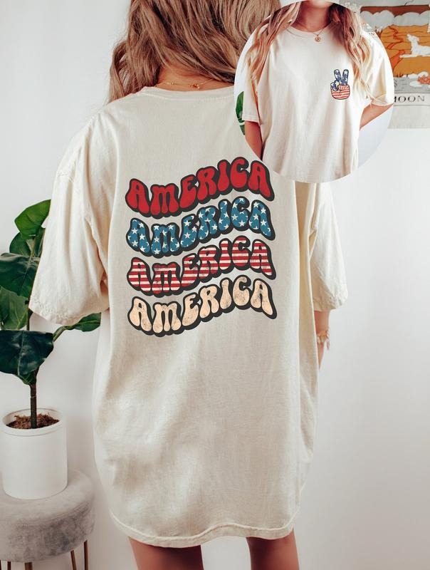 4th of July tee, Retro funny fourth shirt, Womens 4th of July shirt, America Patriotic Shirt Hoodie Sweatshirt