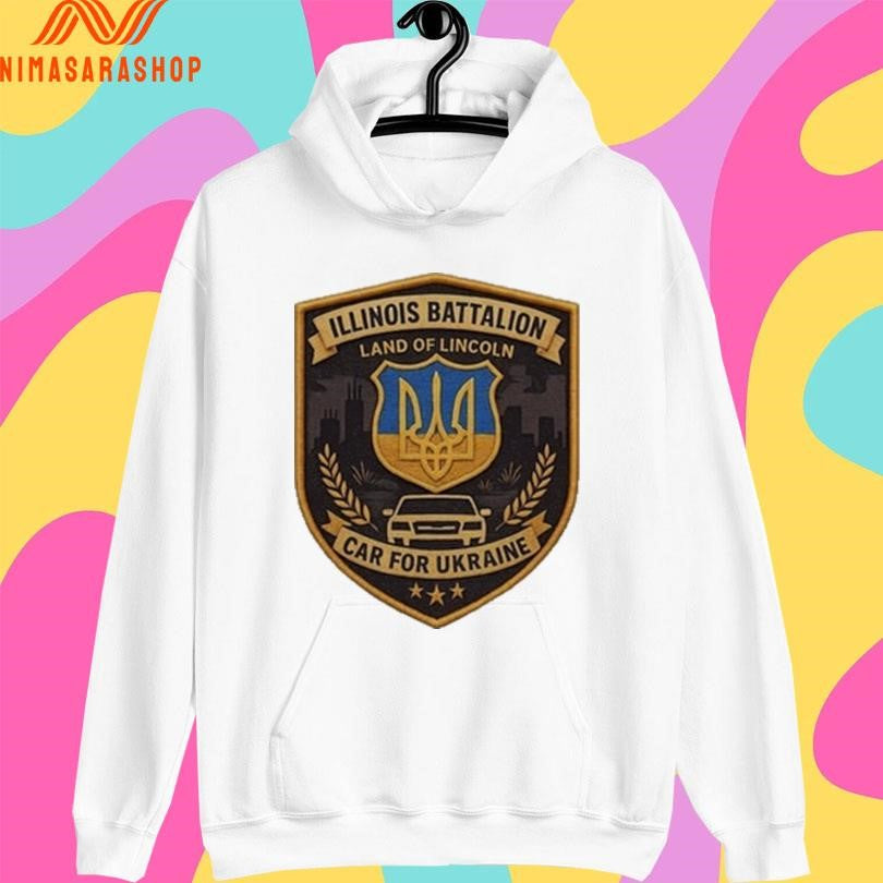 50 States For Ukraine Illinois Battalion Land Of Lincoln Car For Ukraine Shirts