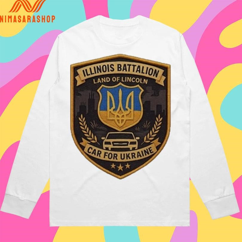 50 States For Ukraine Illinois Battalion Land Of Lincoln Car For Ukraine Shirts