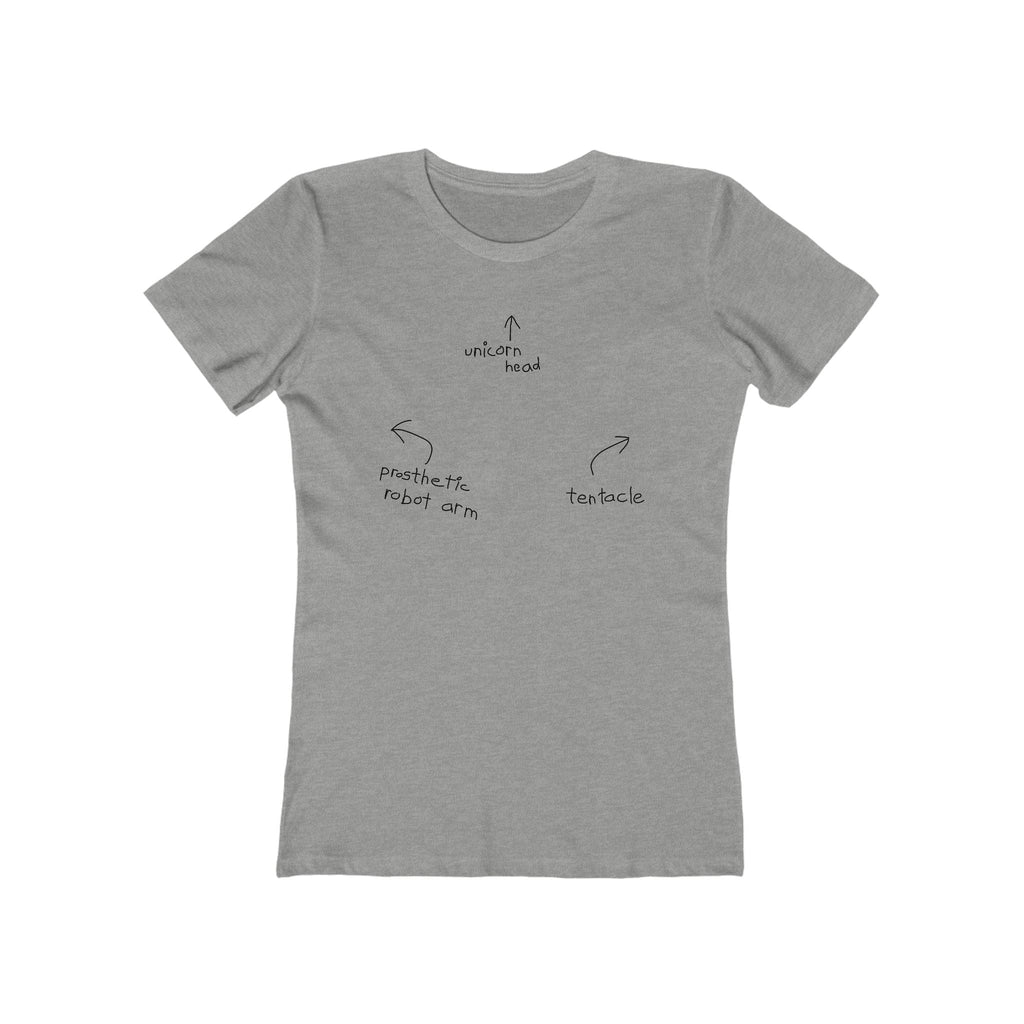 Unicorn Head Prosthetic Robot Arm Tentacle - Women’s T-Shirt