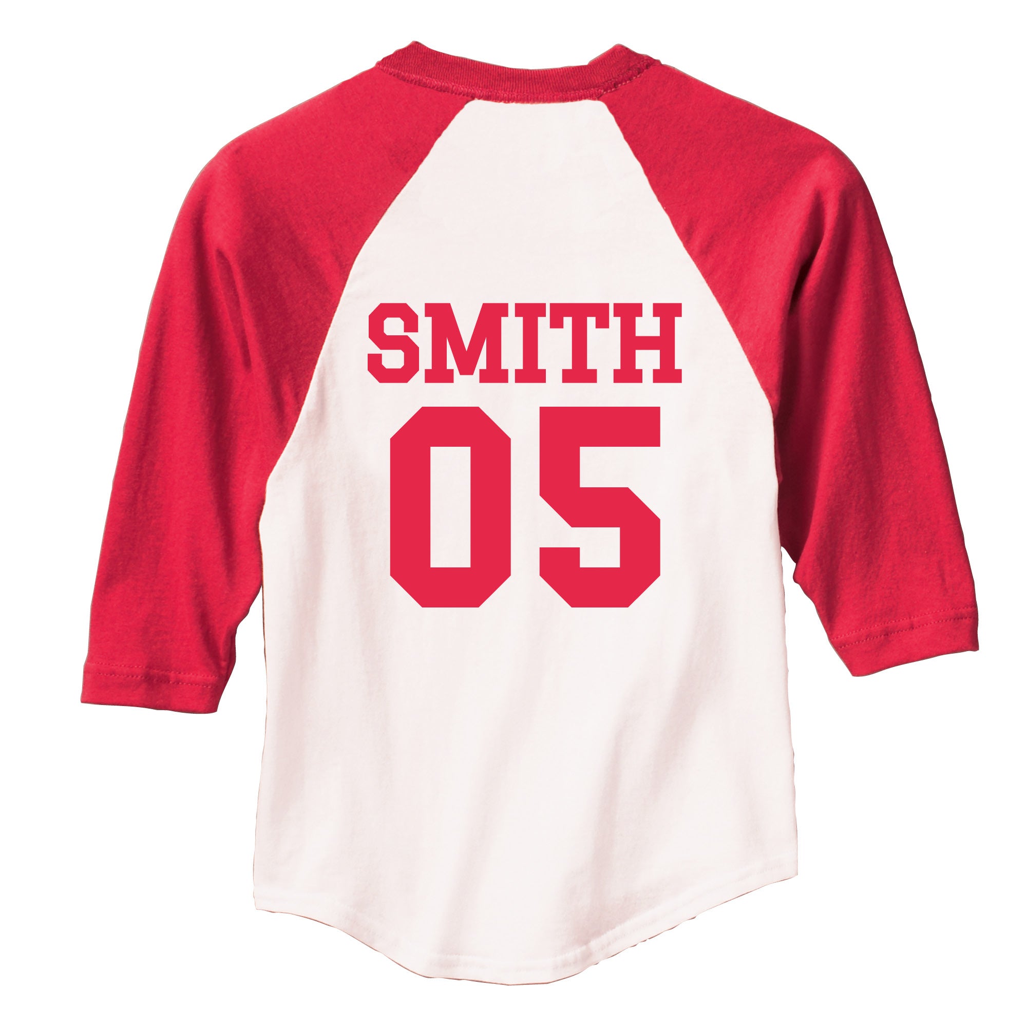 Personalized Red Sports Jersey T-Shirt