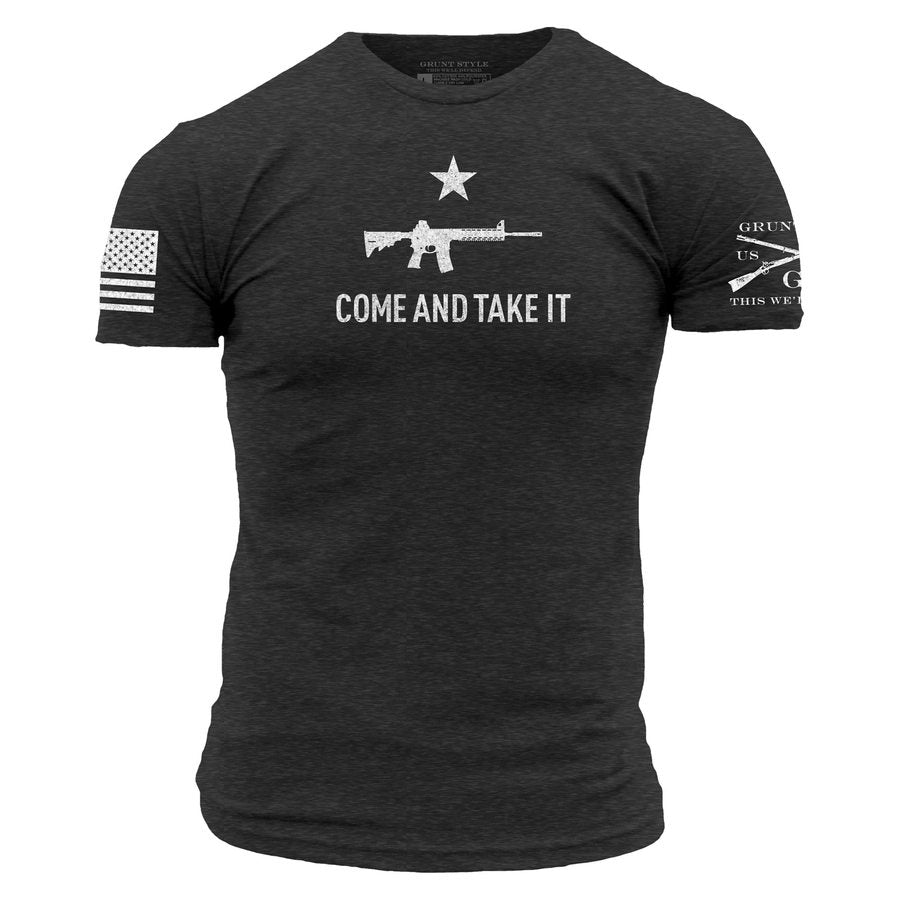 Come And Take It T-Shirt - Charcoal