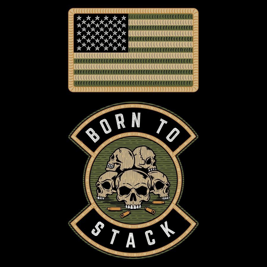 Born To Stack Full-Zip Hoodie - Black