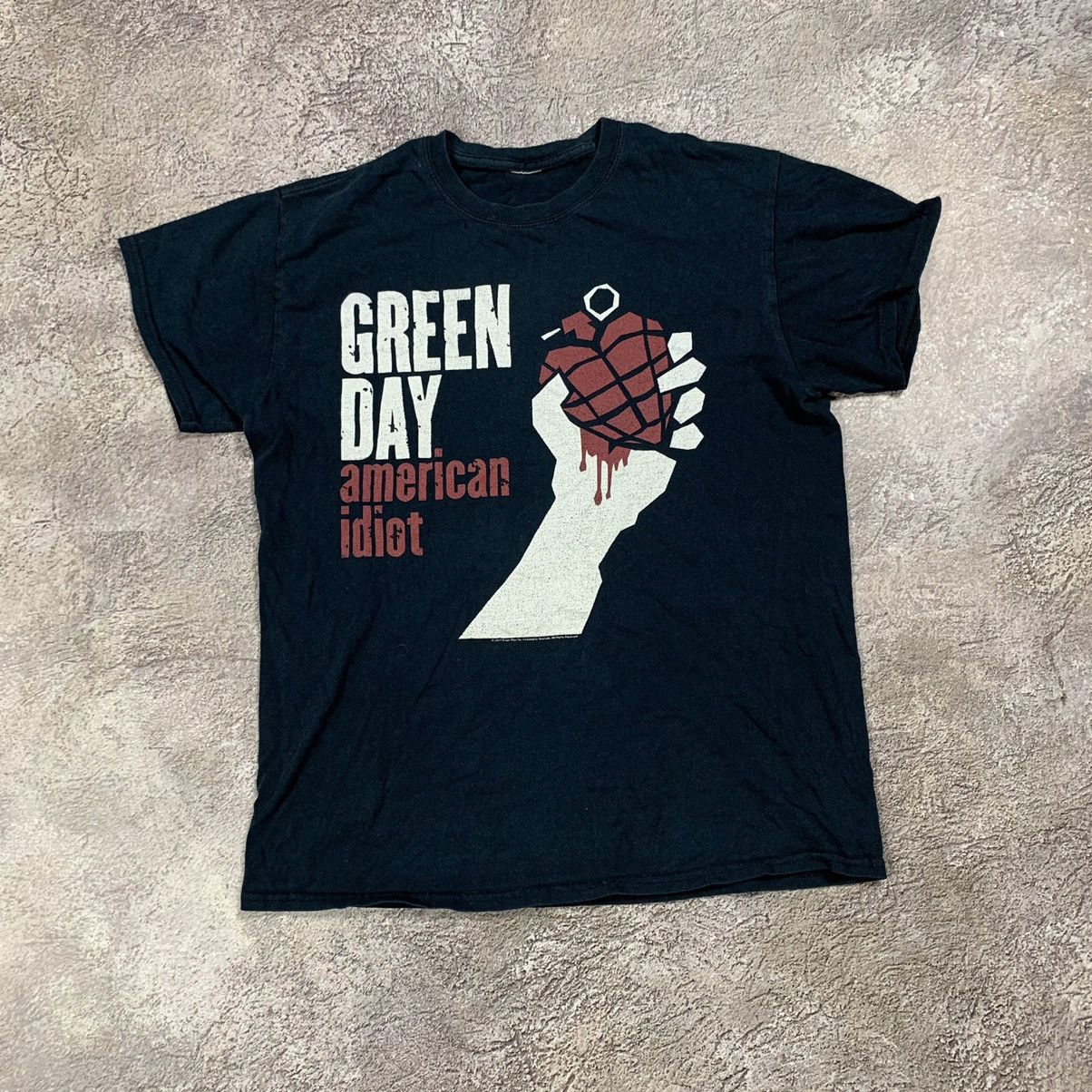 Band Tees Vintage Y2k Band Tee Green Day Angry Idiot American 90s Hoodie Sweatshirt | PrintMintTees.com