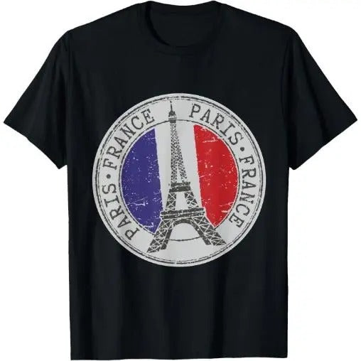 583 Paris France Eiffel Tower Travel T-Shirt T-Shirt Made in USA Hoodie Sweatshirt | PrintMintTees.com