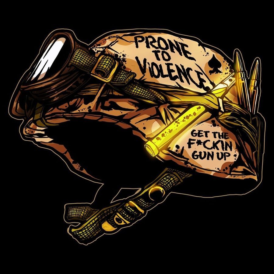 Prone To Violence T-Shirt - Black
