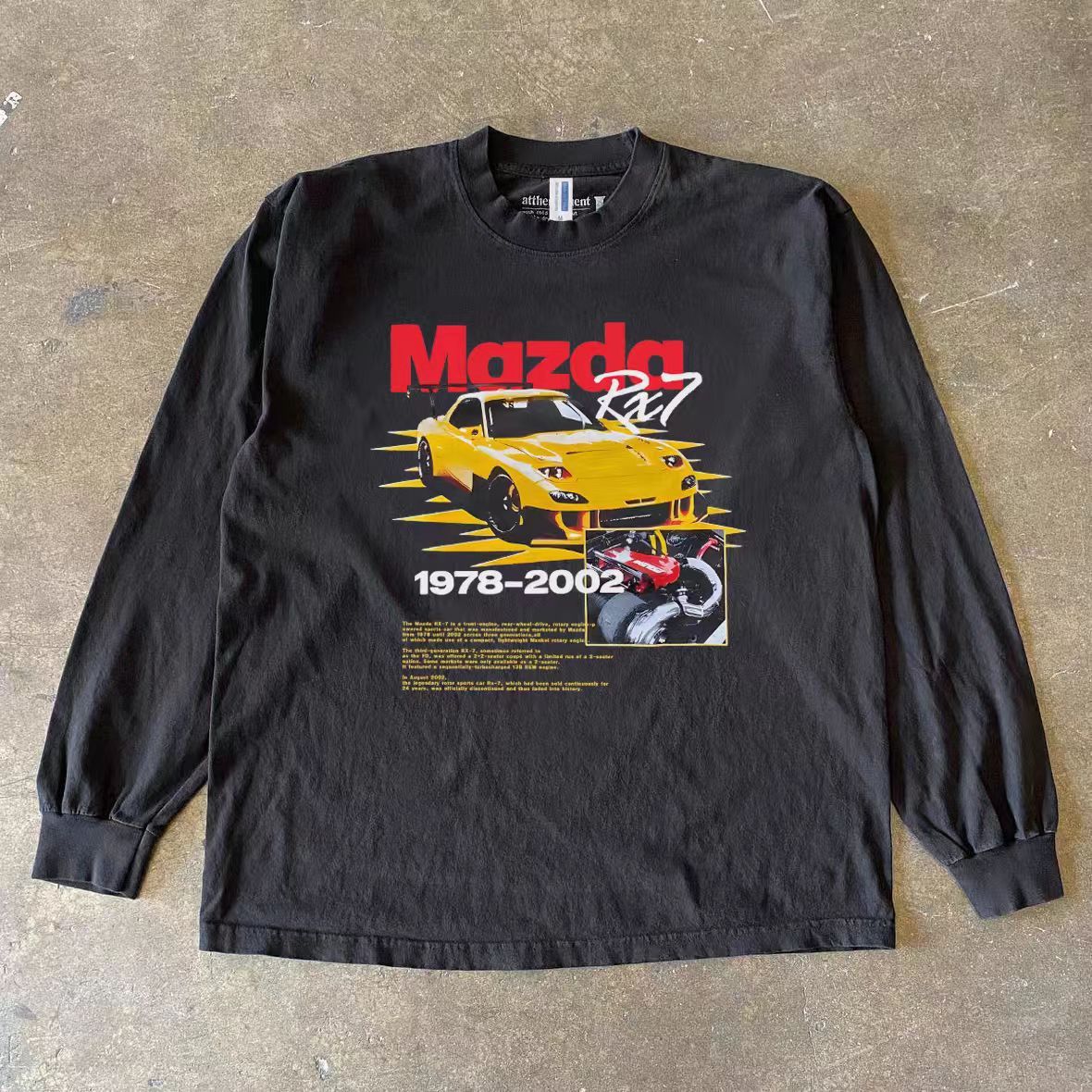 Vintage Black Street Fashion Car Pattern Retro T Shirt Hoodie Sweatshirt | PrintMintTees.com