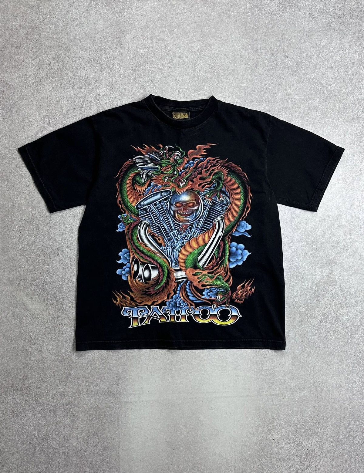 Vintage 90s Tattoo Y2k Biker T Shirt Rare L Hoodie Sweatshirt | PrintMintTees.com