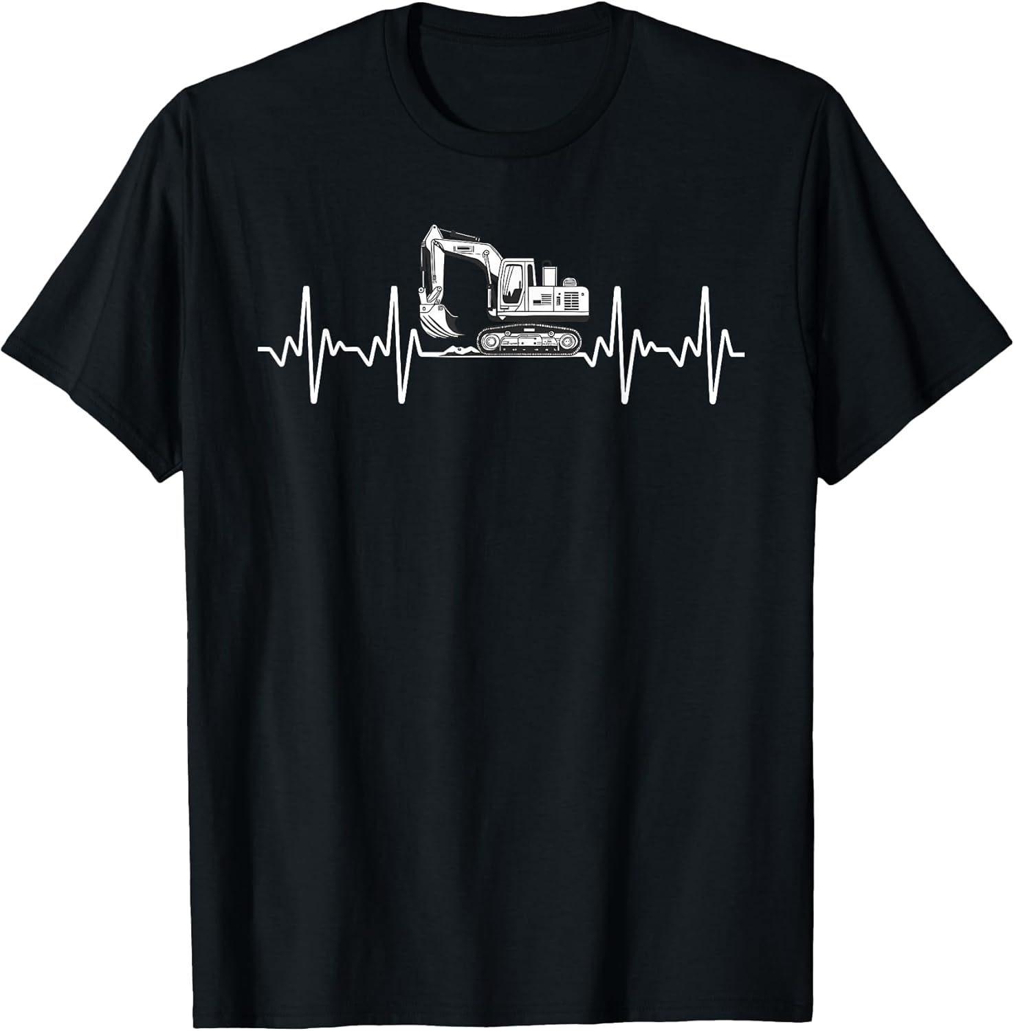 Funny Excavator Art for Men Women Heavy Machinery Excavator T-Shirt