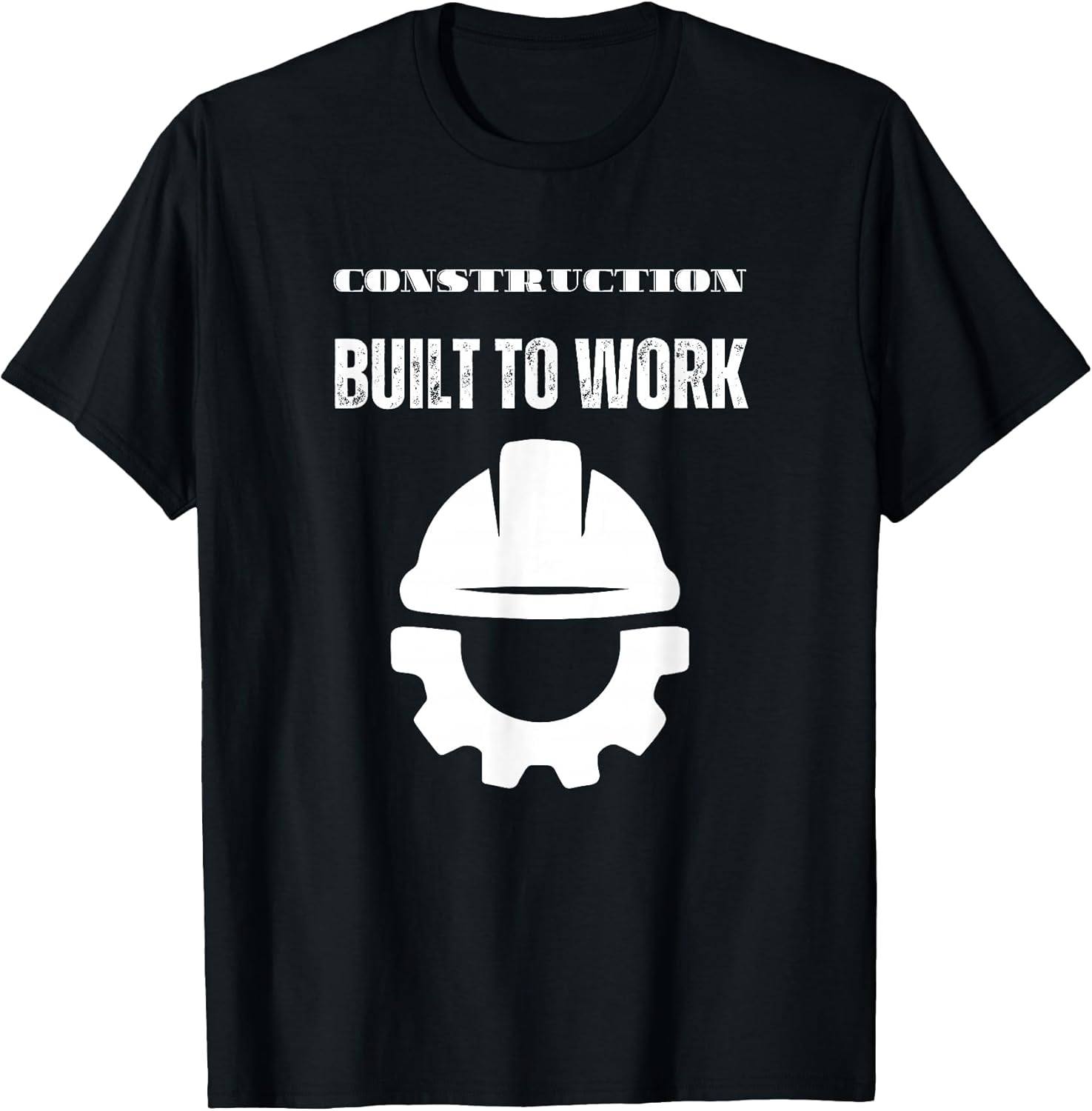 Construction Worker Built to Work Design T-Shirt