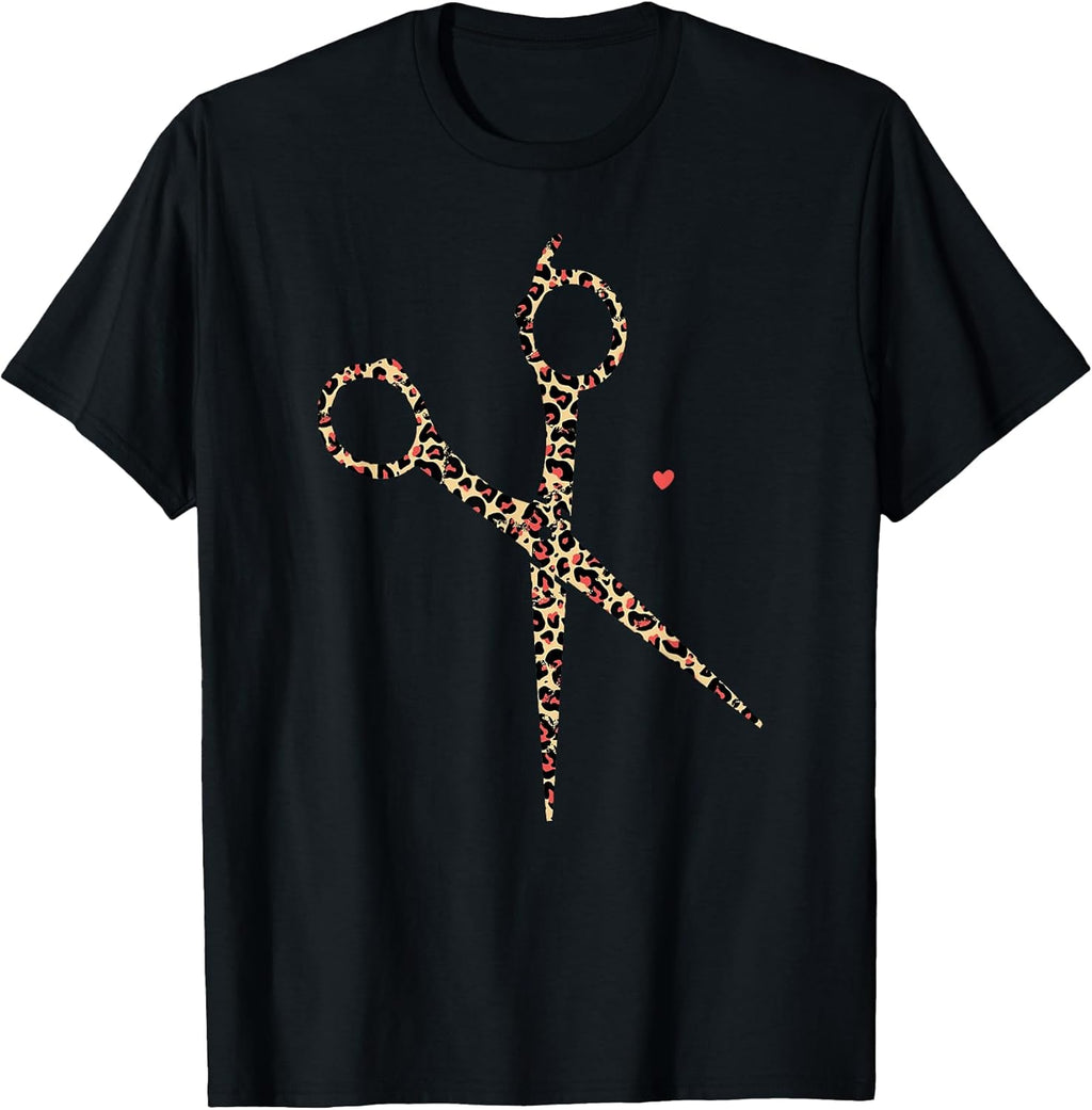 Hair Stylist Hairdresser Cheetah Leopard Scissors