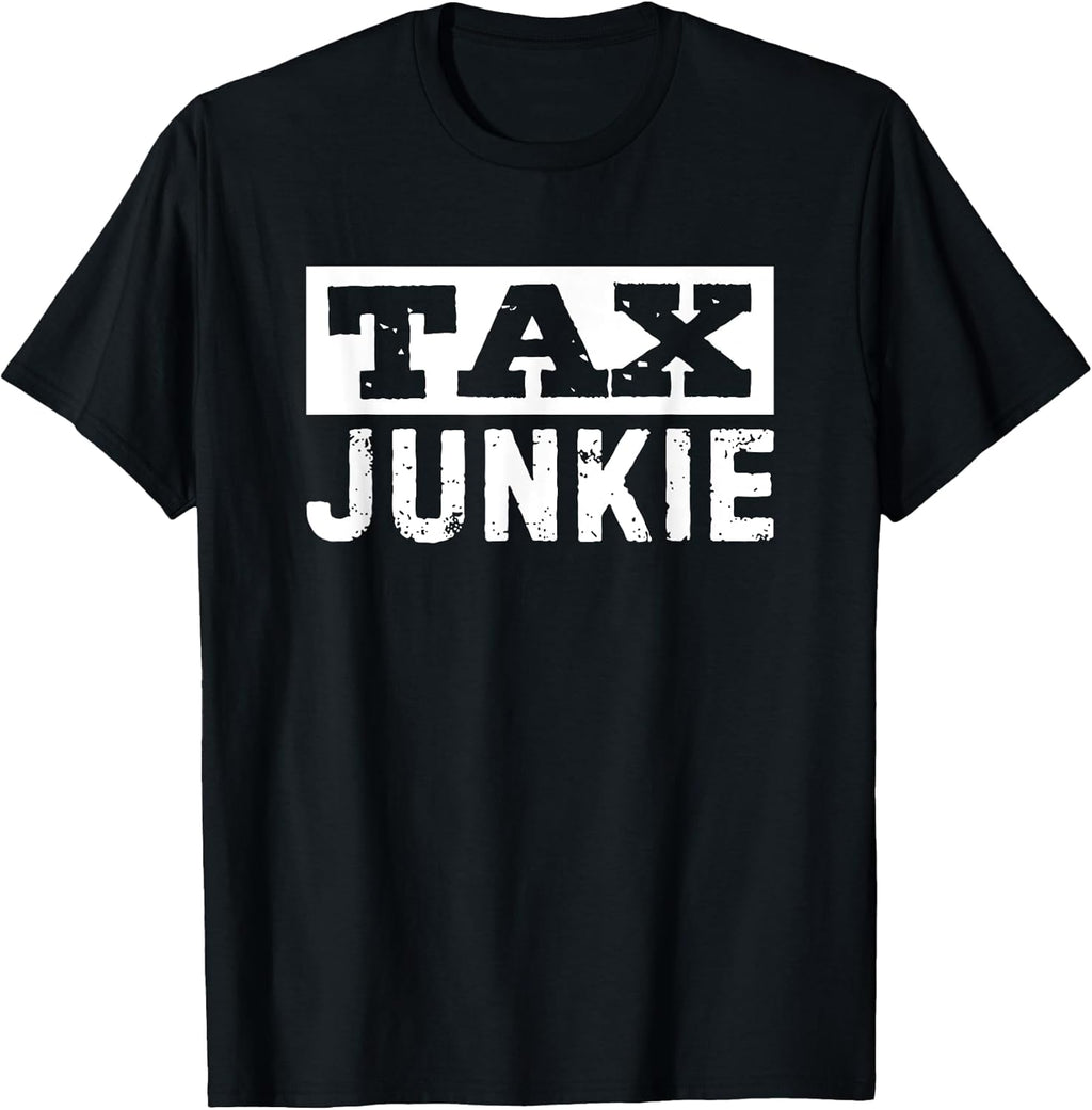Funny CPA Tax Junkie T Shirts for Men Women