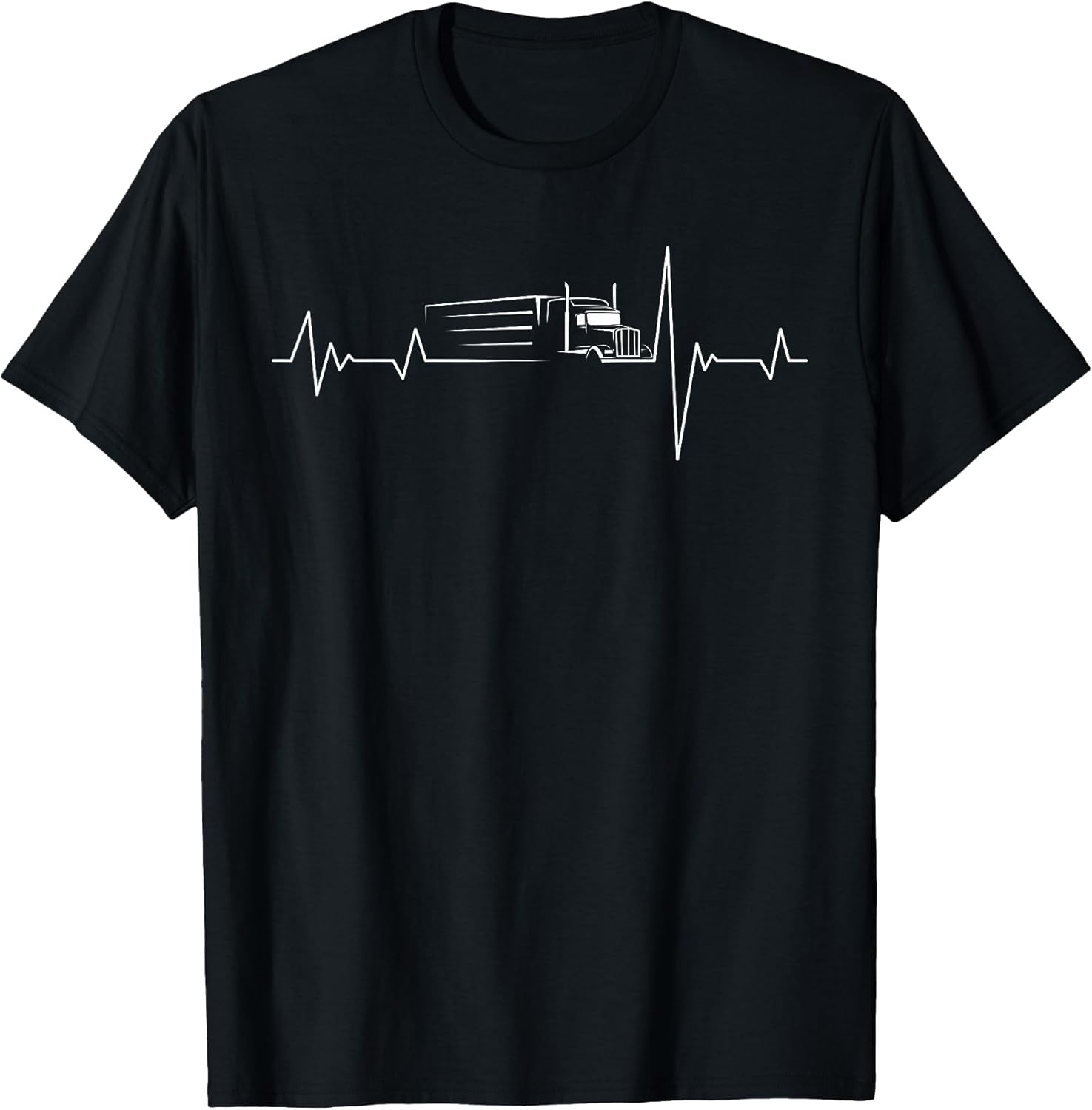 Trucker heartbeat semi-trailer gift idea