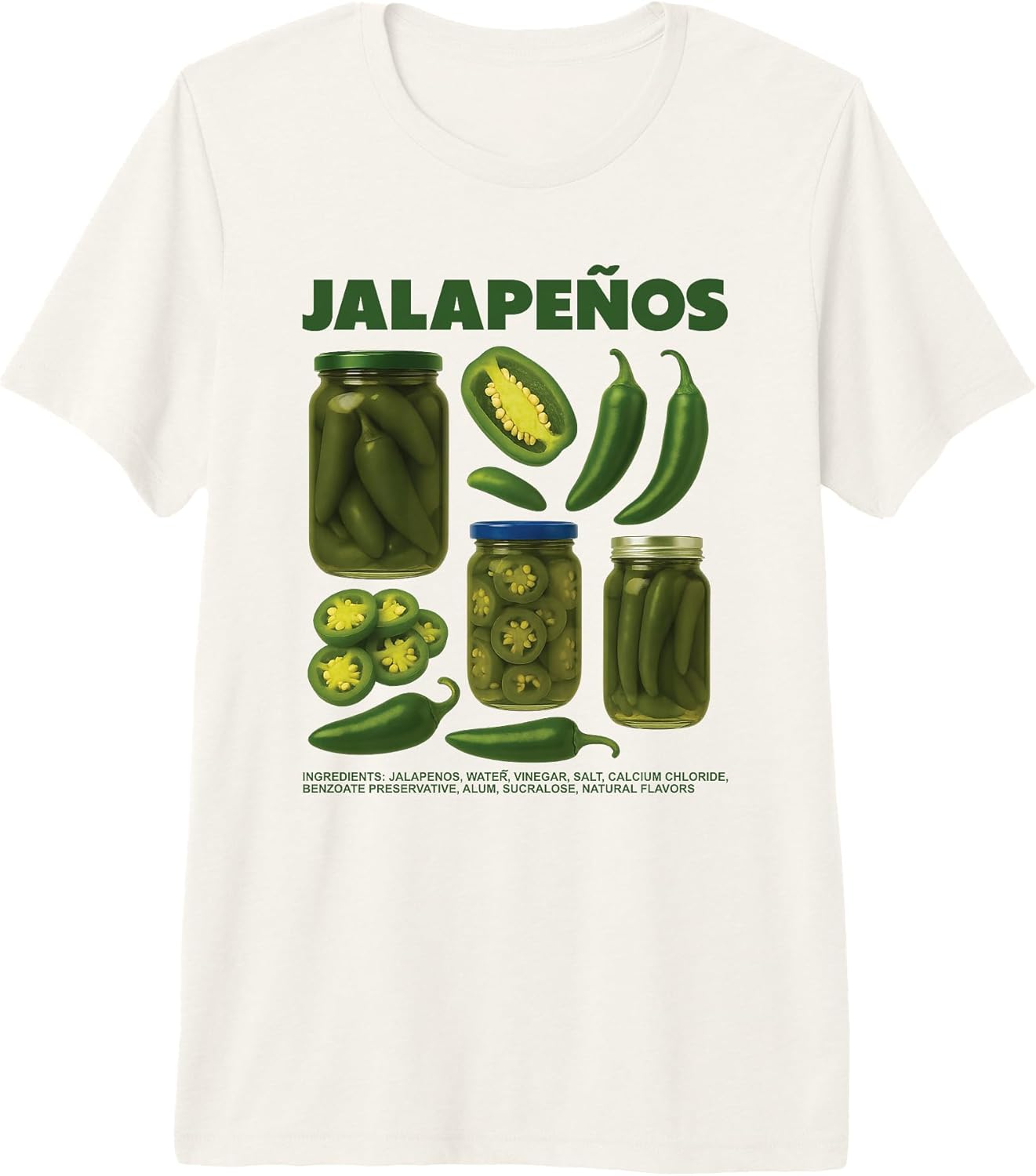 Funny Food Jalapenos Chili Pepper Kitchen Art